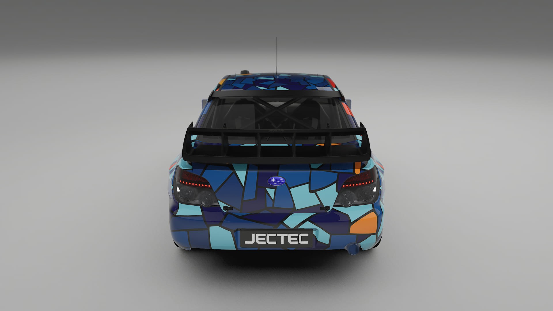 Subaru Impreza WRC GD BARCELONA – Designový Wrap PPF Fólie na auto - tisknutelný polyuretan