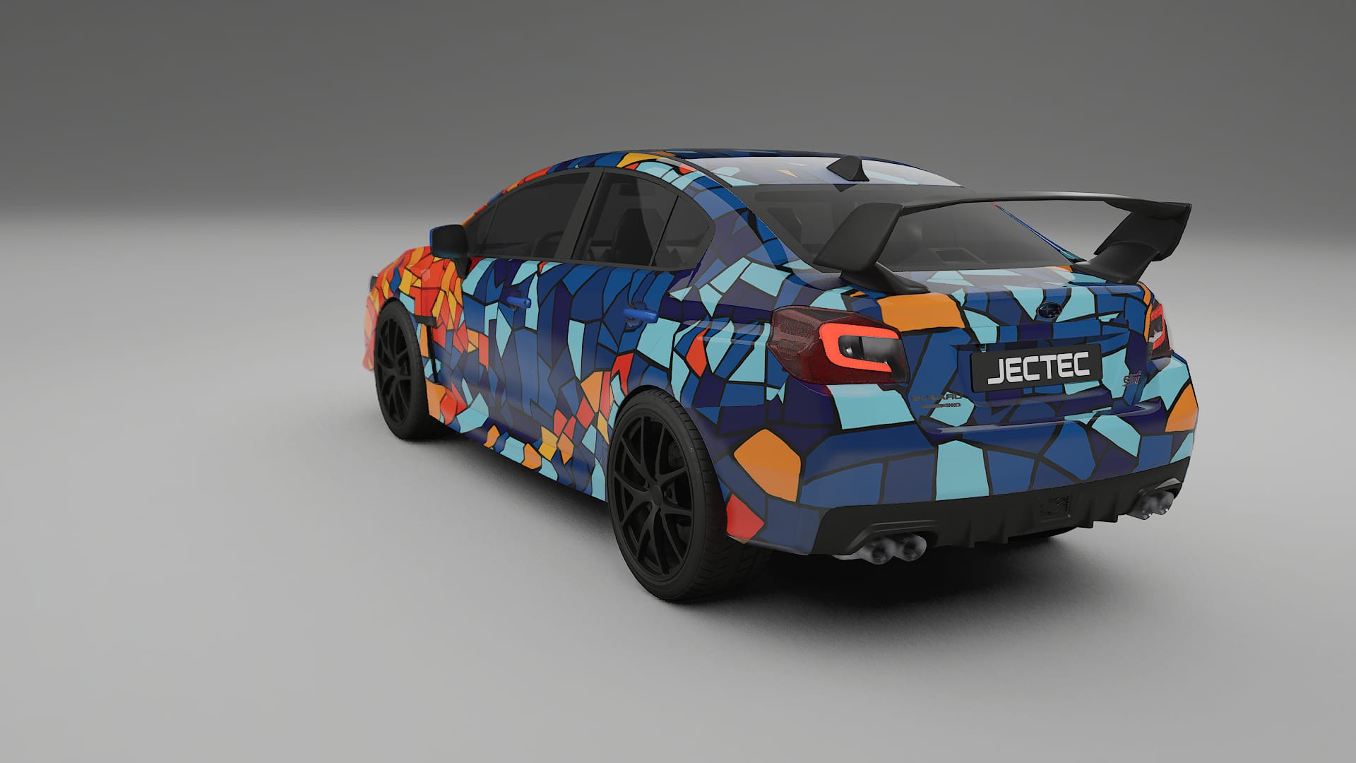 Subaru Impreza WRX Sti VA prefacelift BARCELONA – Designový Wrap PPF Fólie na auto - tisknutelný polyuretan