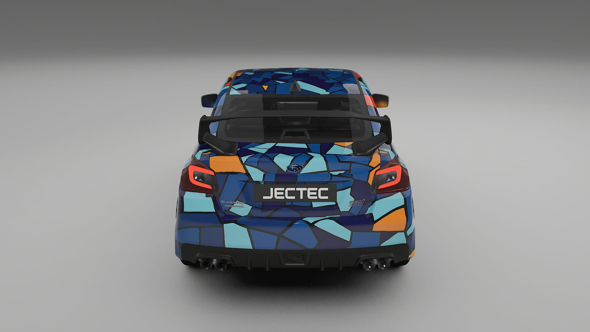 Subaru Impreza WRX Sti VA prefacelift BARCELONA – Designový Wrap PPF Fólie na auto - tisknutelný polyuretan