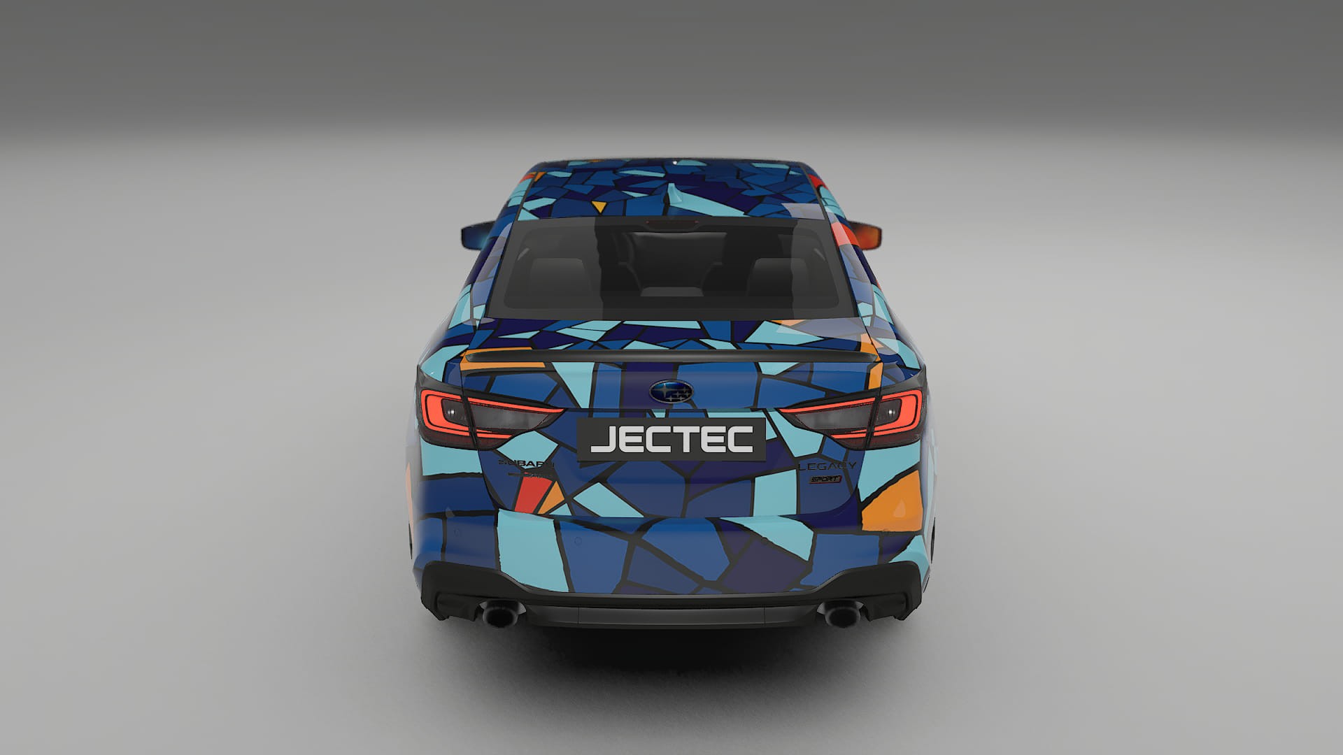 Subaru Legacy BW BARCELONA – Designový Wrap PPF Fólie na auto - tisknutelný polyuretan