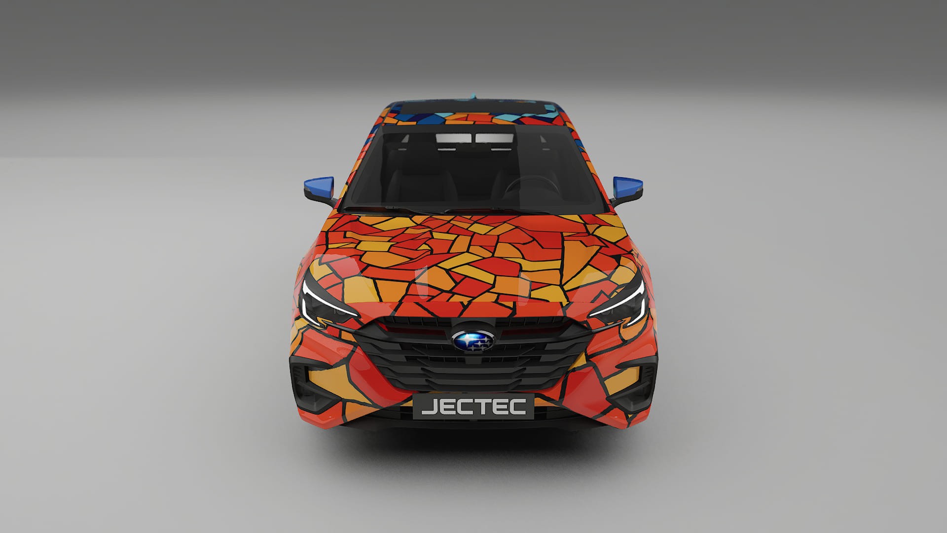 Subaru Legacy BW BARCELONA – Designový Wrap PPF Fólie na auto - tisknutelný polyuretan