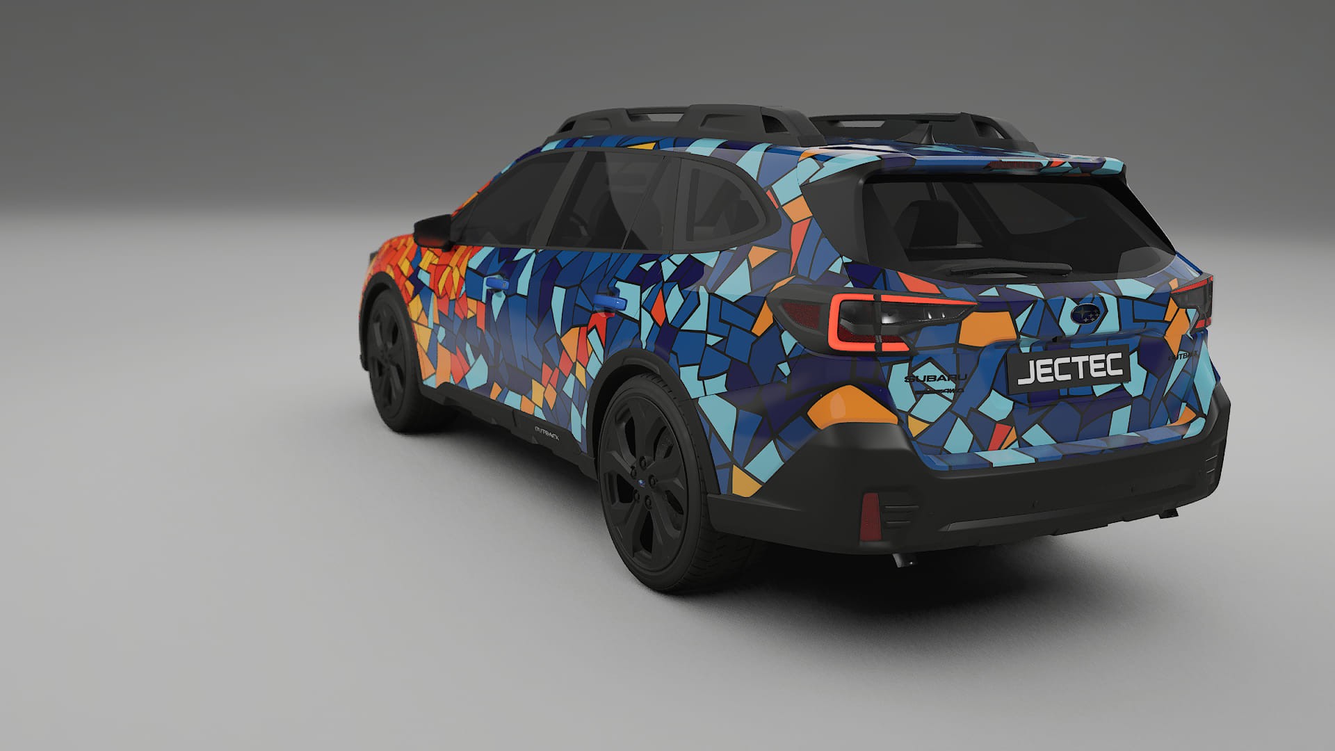 Subaru Outback VI BS facelift BARCELONA – Designový Wrap PPF Fólie na auto - tisknutelný polyuretan