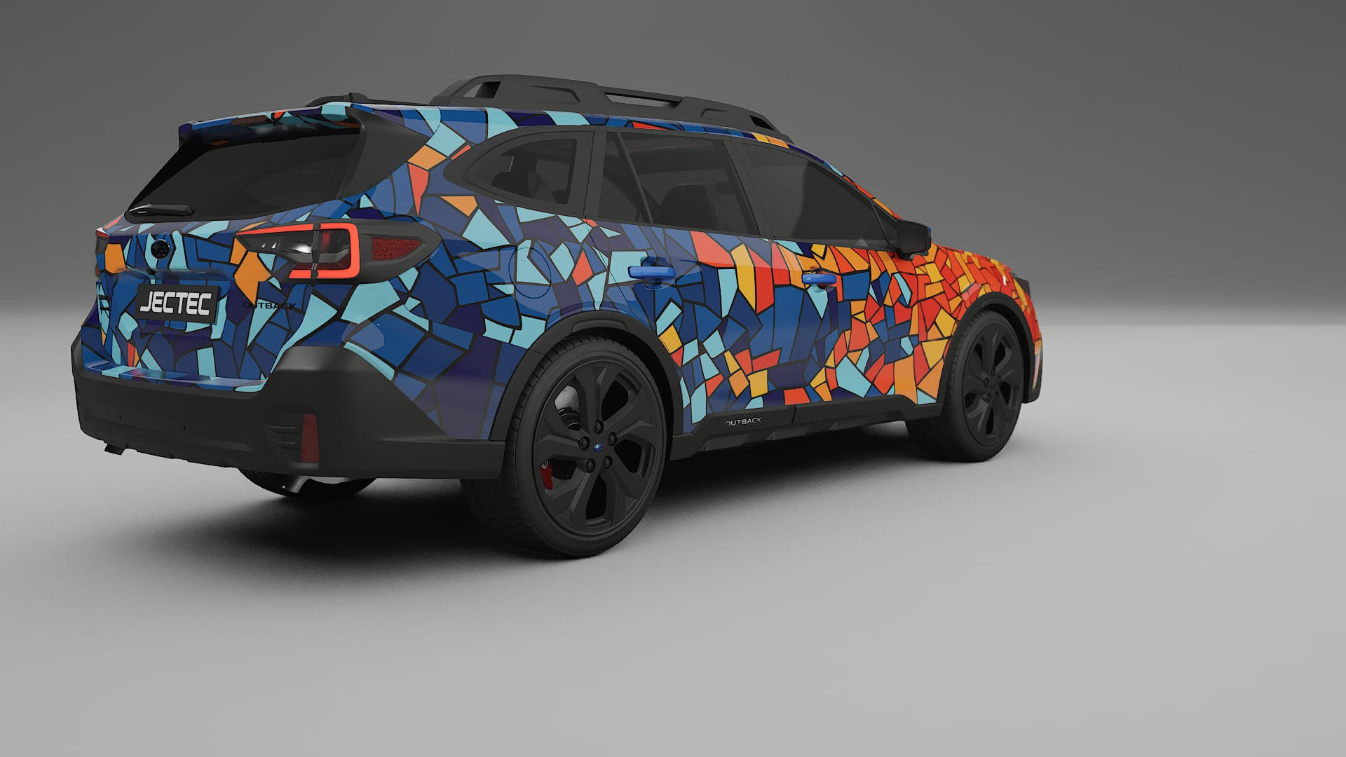 Subaru Outback VI BS facelift BARCELONA – Designový Wrap PPF Fólie na auto - tisknutelný polyuretan