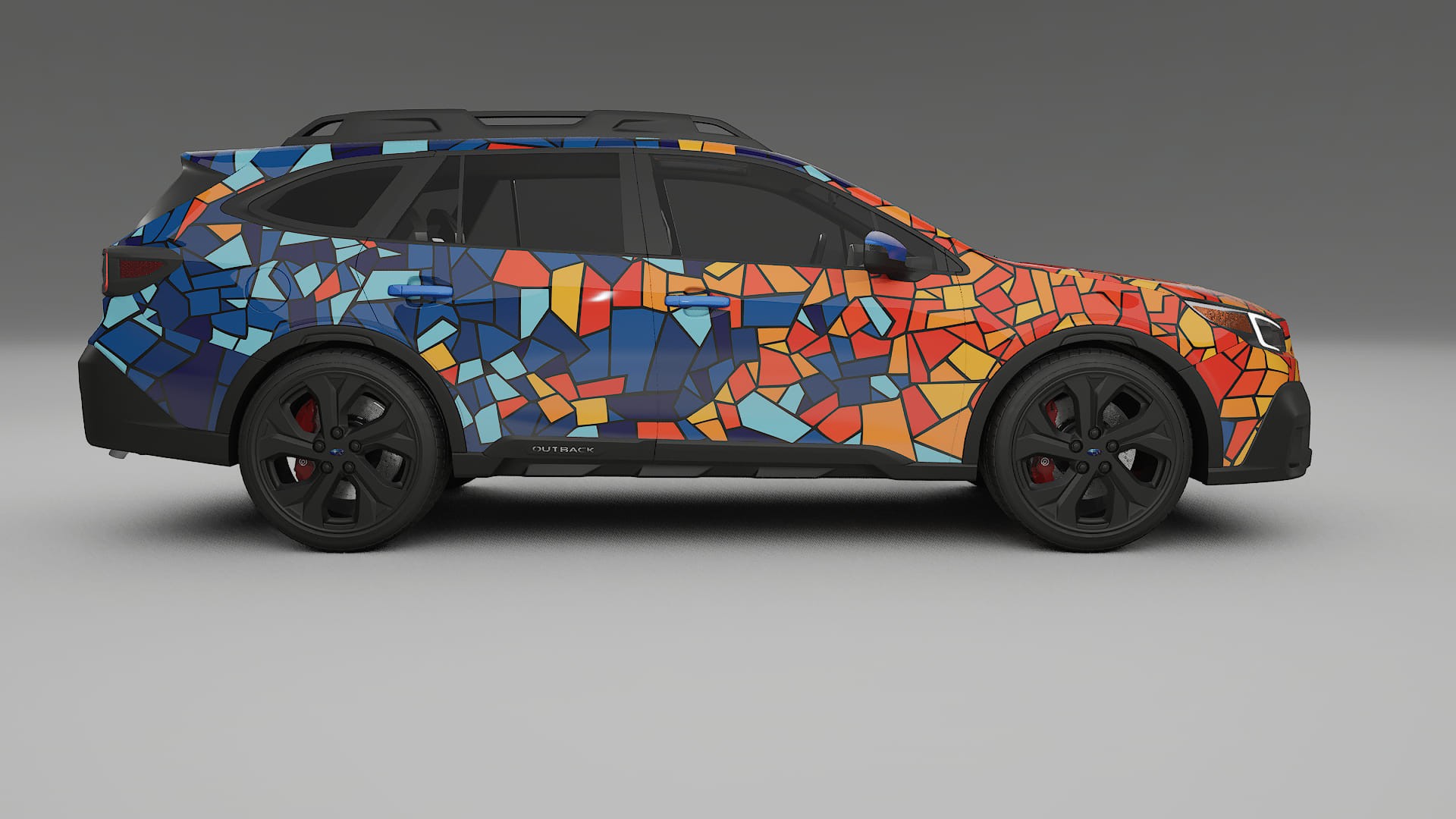 Subaru Outback VI BS facelift BARCELONA – Designový Wrap PPF Fólie na auto - tisknutelný polyuretan