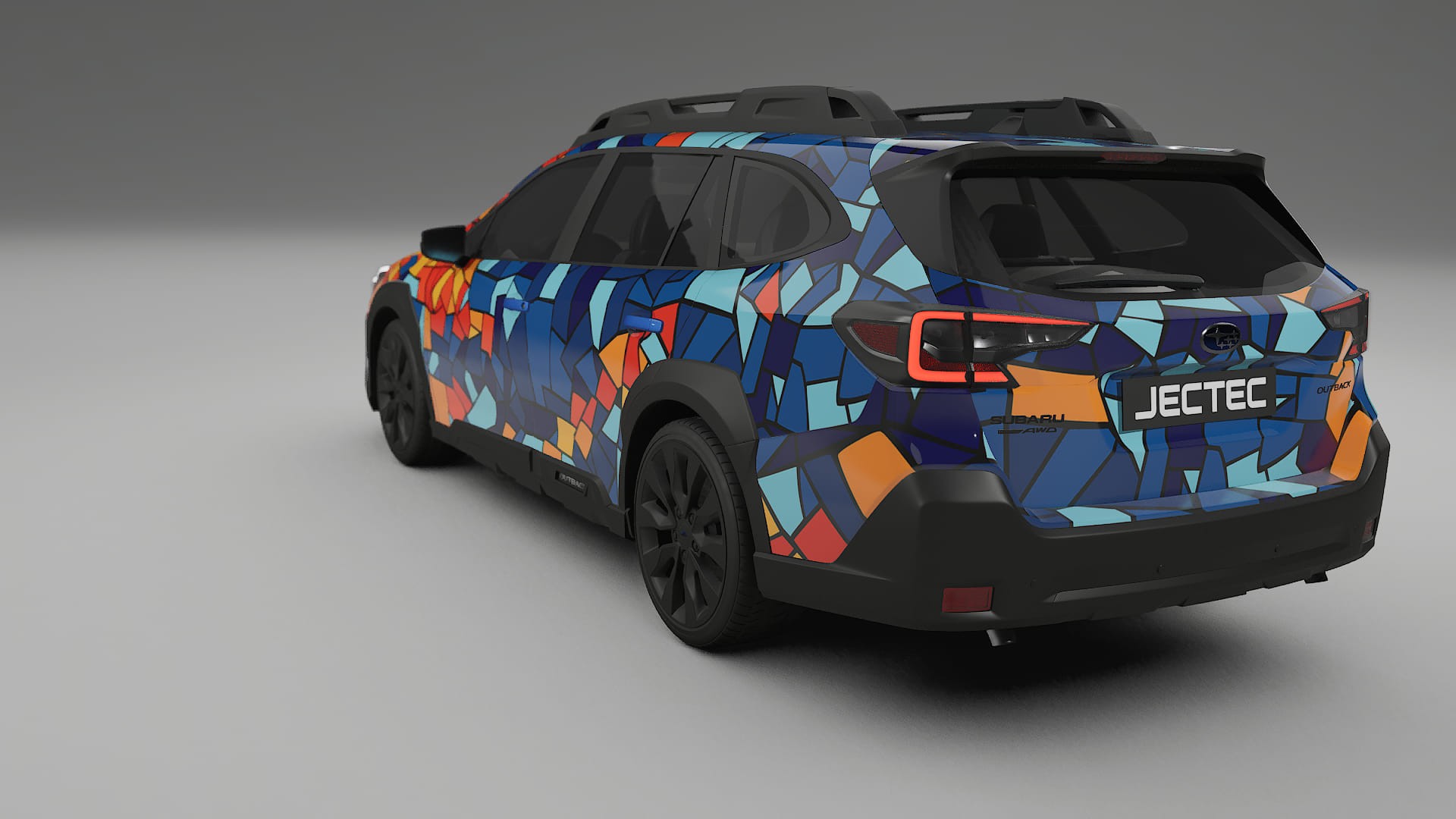 Subaru Outback VI BS prefacelift BARCELONA – Designový Wrap PPF Fólie na auto - tisknutelný polyuretan