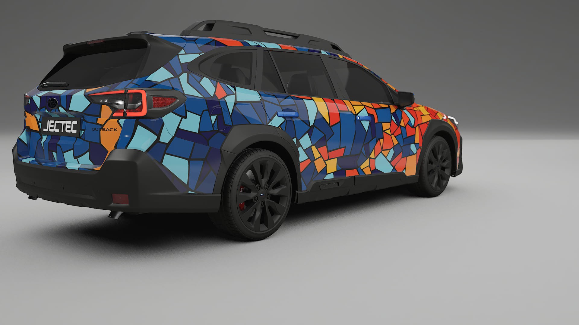 Subaru Outback VI BS prefacelift BARCELONA – Designový Wrap PPF Fólie na auto - tisknutelný polyuretan