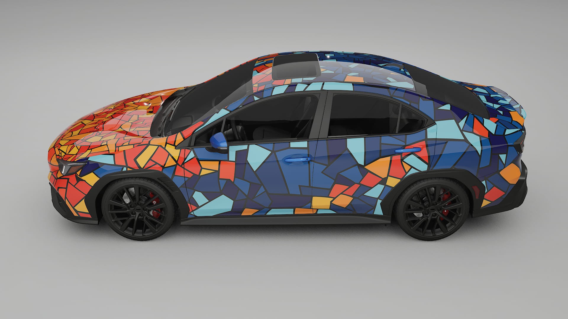 Subaru WRX VB BARCELONA – Designový Wrap PPF Fólie na auto - tisknutelný polyuretan