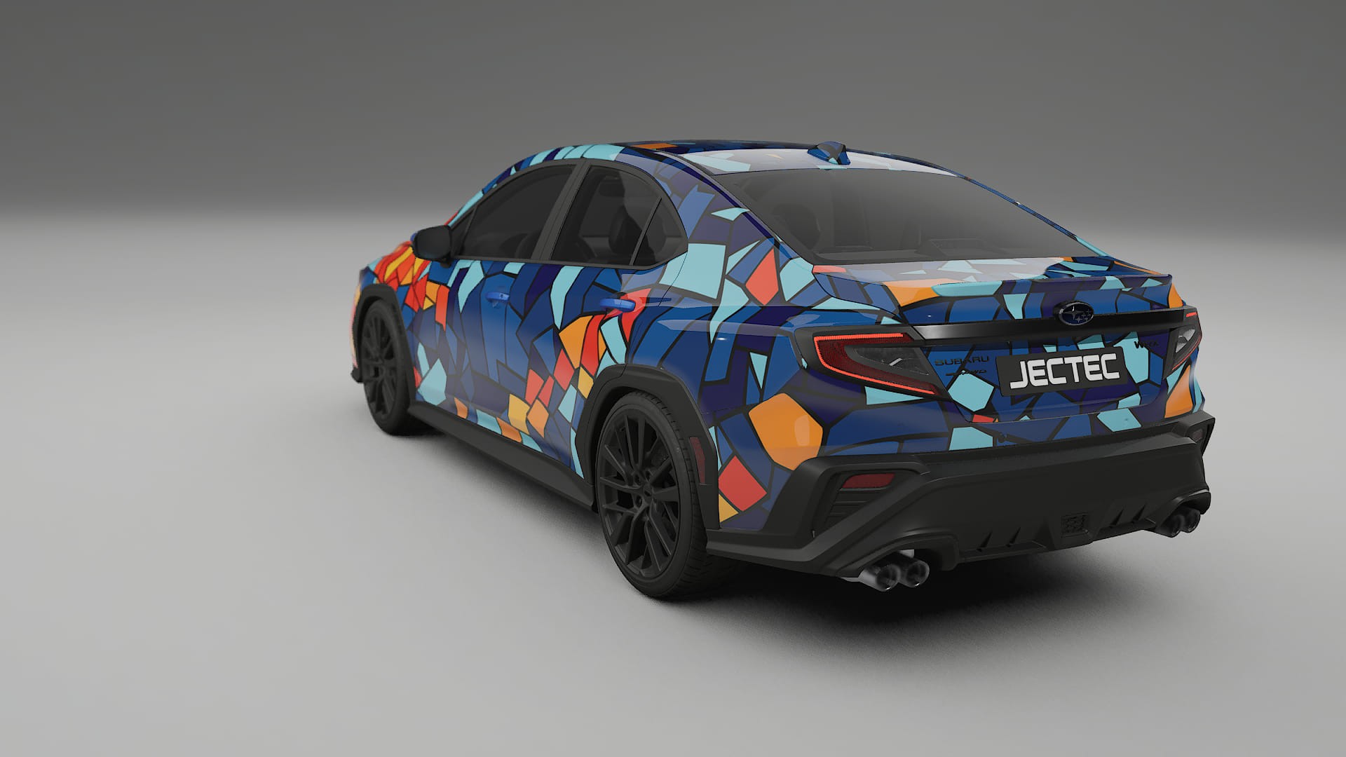 Subaru WRX VB BARCELONA – Designový Wrap PPF Fólie na auto - tisknutelný polyuretan