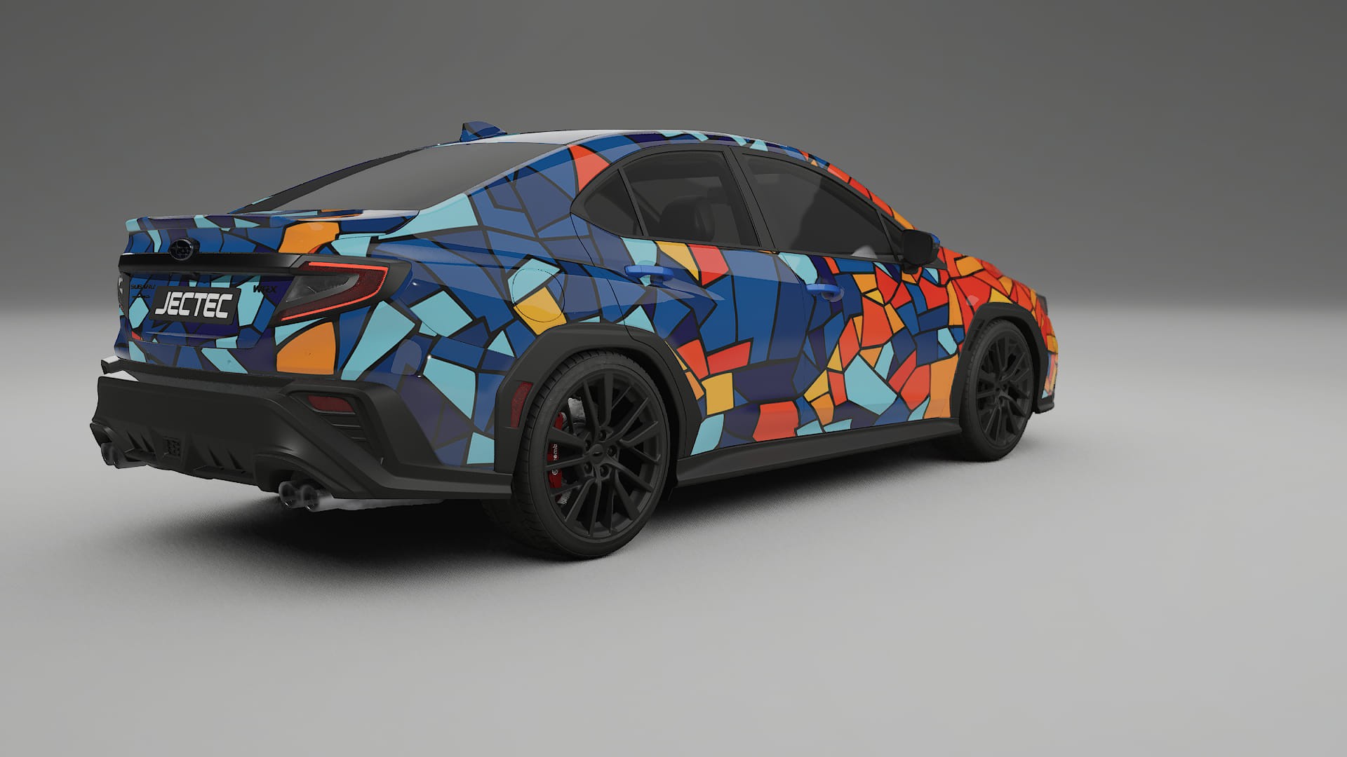Subaru WRX VB BARCELONA – Designový Wrap PPF Fólie na auto - tisknutelný polyuretan