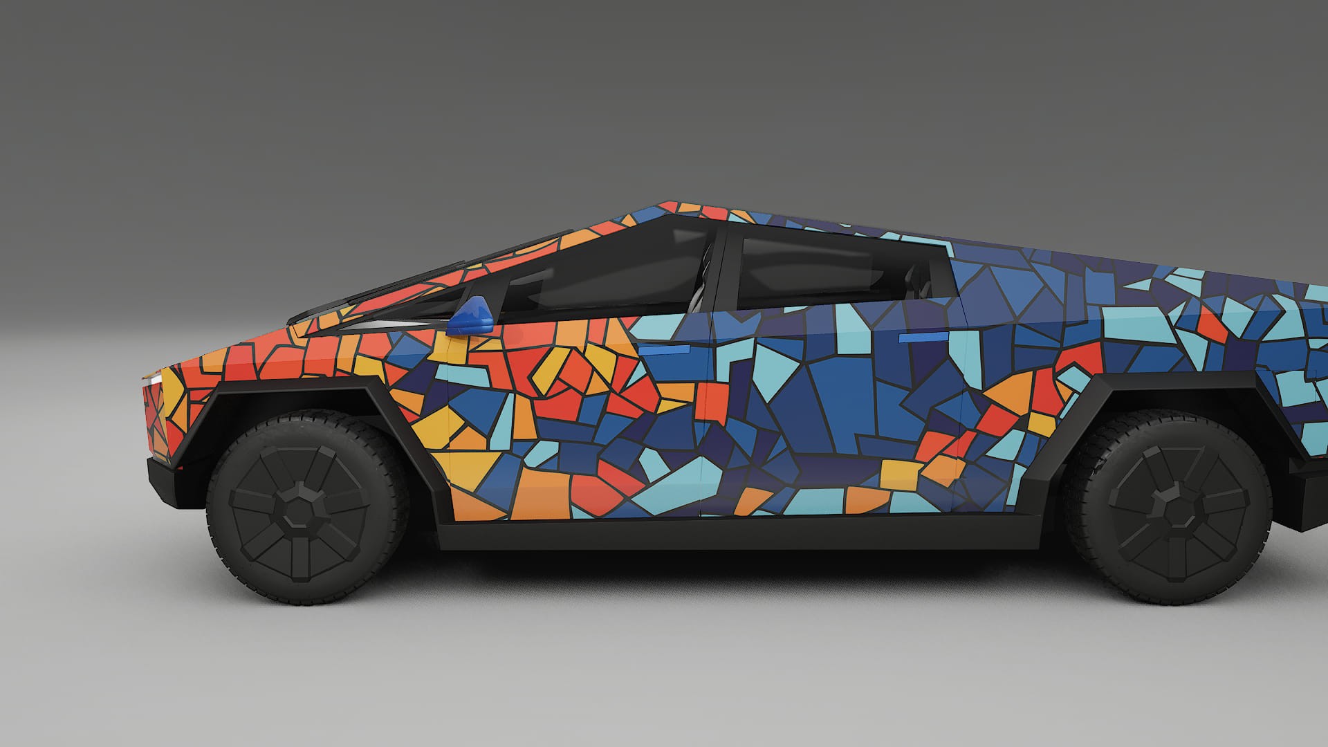 Tesla Cybertruck BARCELONA – Designový Wrap PPF Fólie na auto - tisknutelný polyuretan