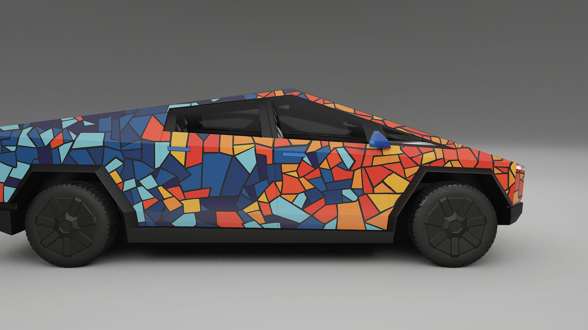 Tesla Cybertruck BARCELONA – Designový Wrap PPF Fólie na auto - tisknutelný polyuretan