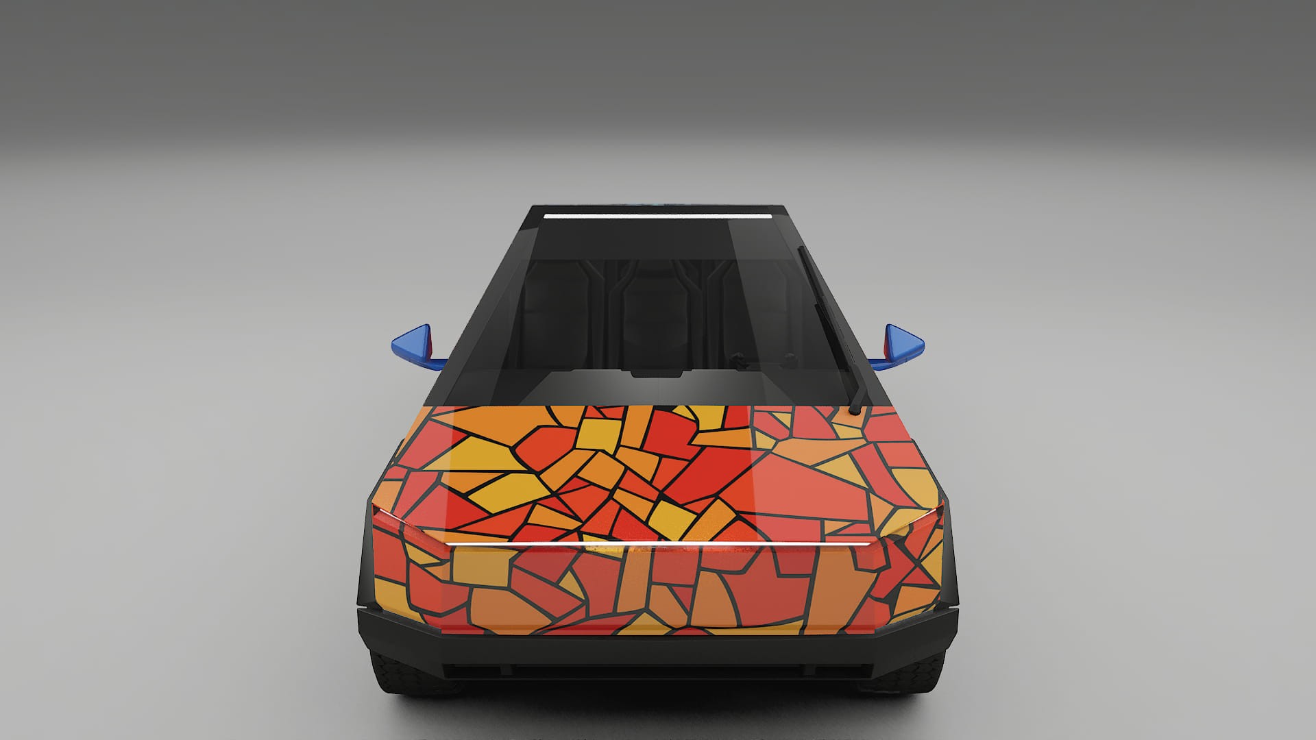 Tesla Cybertruck BARCELONA – Designový Wrap PPF Fólie na auto - tisknutelný polyuretan