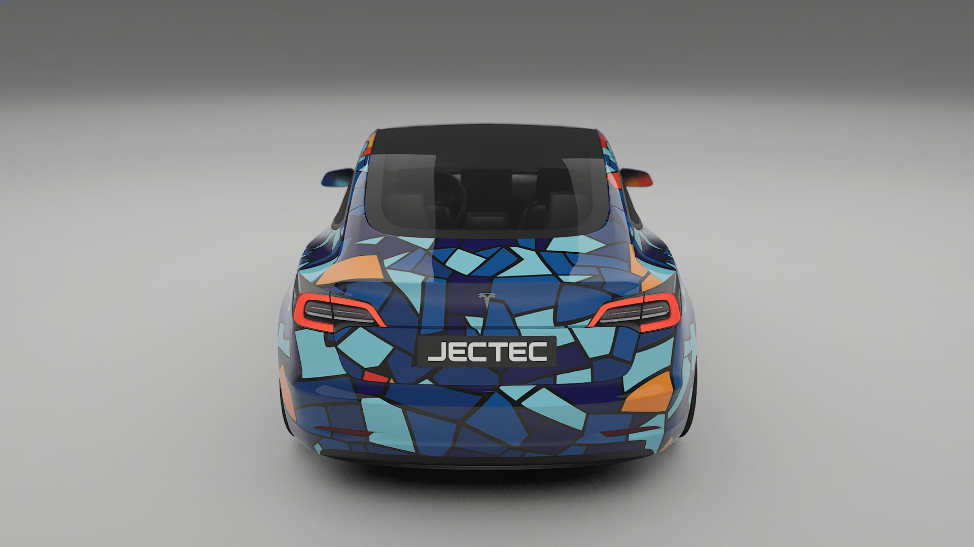 Tesla Model 3 BARCELONA – Designový Wrap PPF Fólie na auto - tisknutelný polyuretan