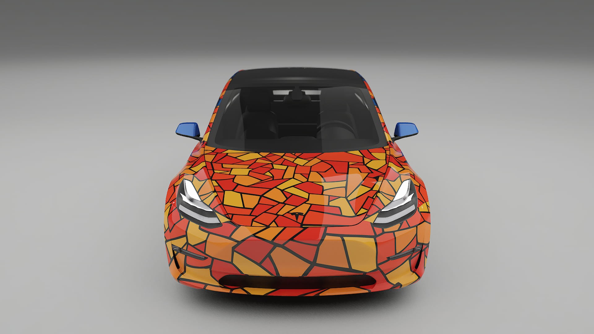 Tesla Model 3 BARCELONA – Designový Wrap PPF Fólie na auto - tisknutelný polyuretan
