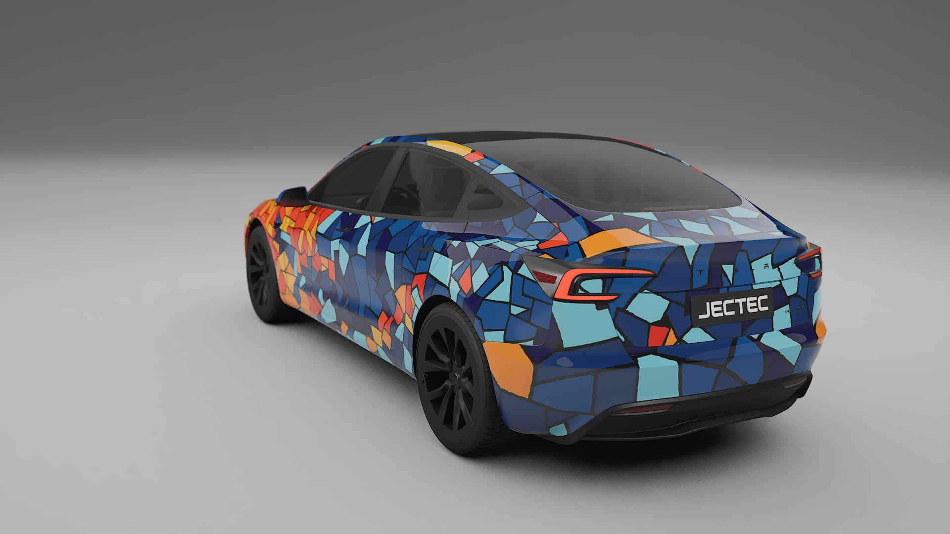 Tesla Model 3 Highland BARCELONA – Designový Wrap PPF Fólie na auto - tisknutelný polyuretan