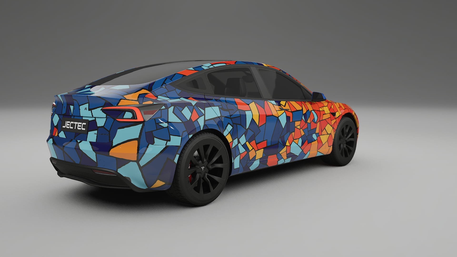 Tesla Model 3 Highland BARCELONA – Designový Wrap PPF Fólie na auto - tisknutelný polyuretan