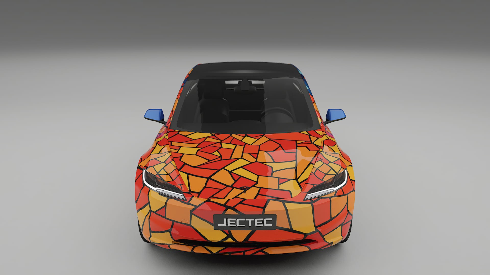 Tesla Model 3 Highland BARCELONA – Designový Wrap PPF Fólie na auto - tisknutelný polyuretan
