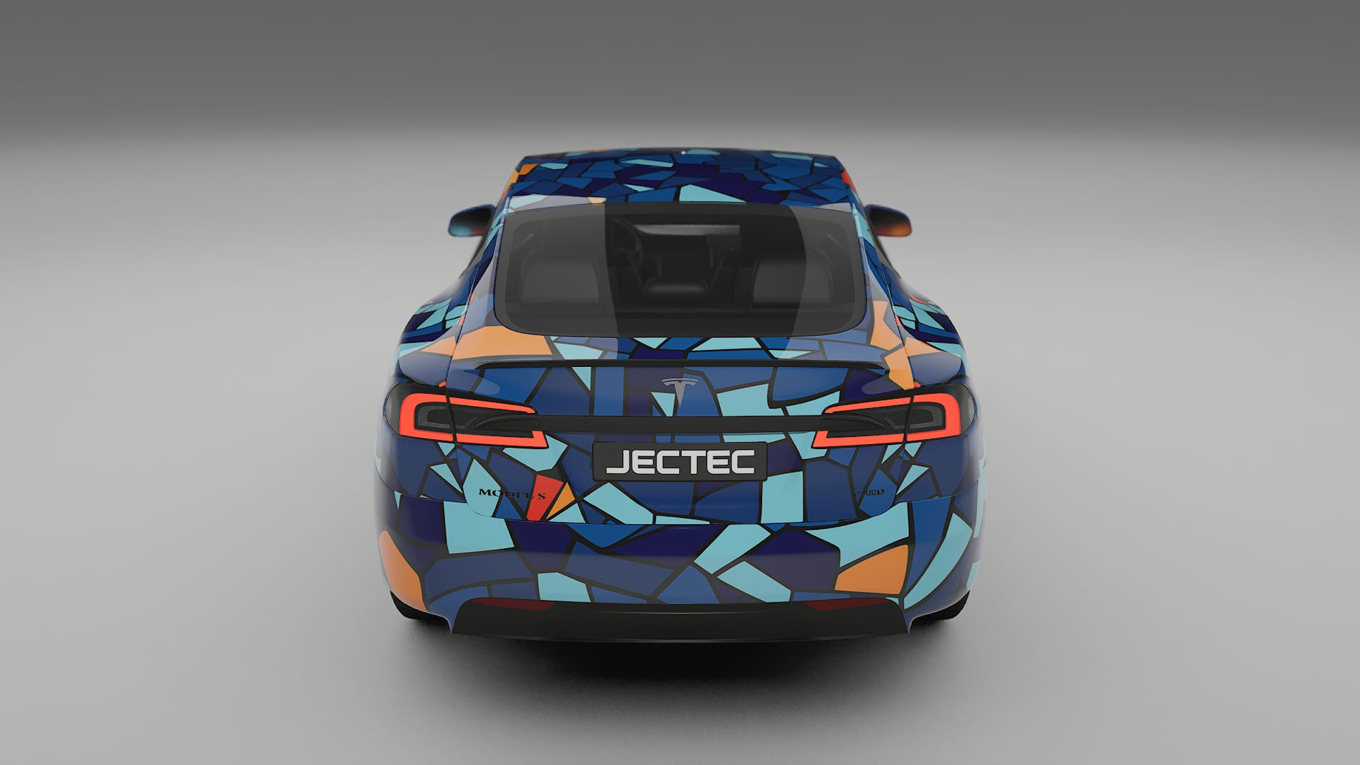 Tesla Model-S Refresh BARCELONA – Designový Wrap PPF Fólie na auto - tisknutelný polyuretan