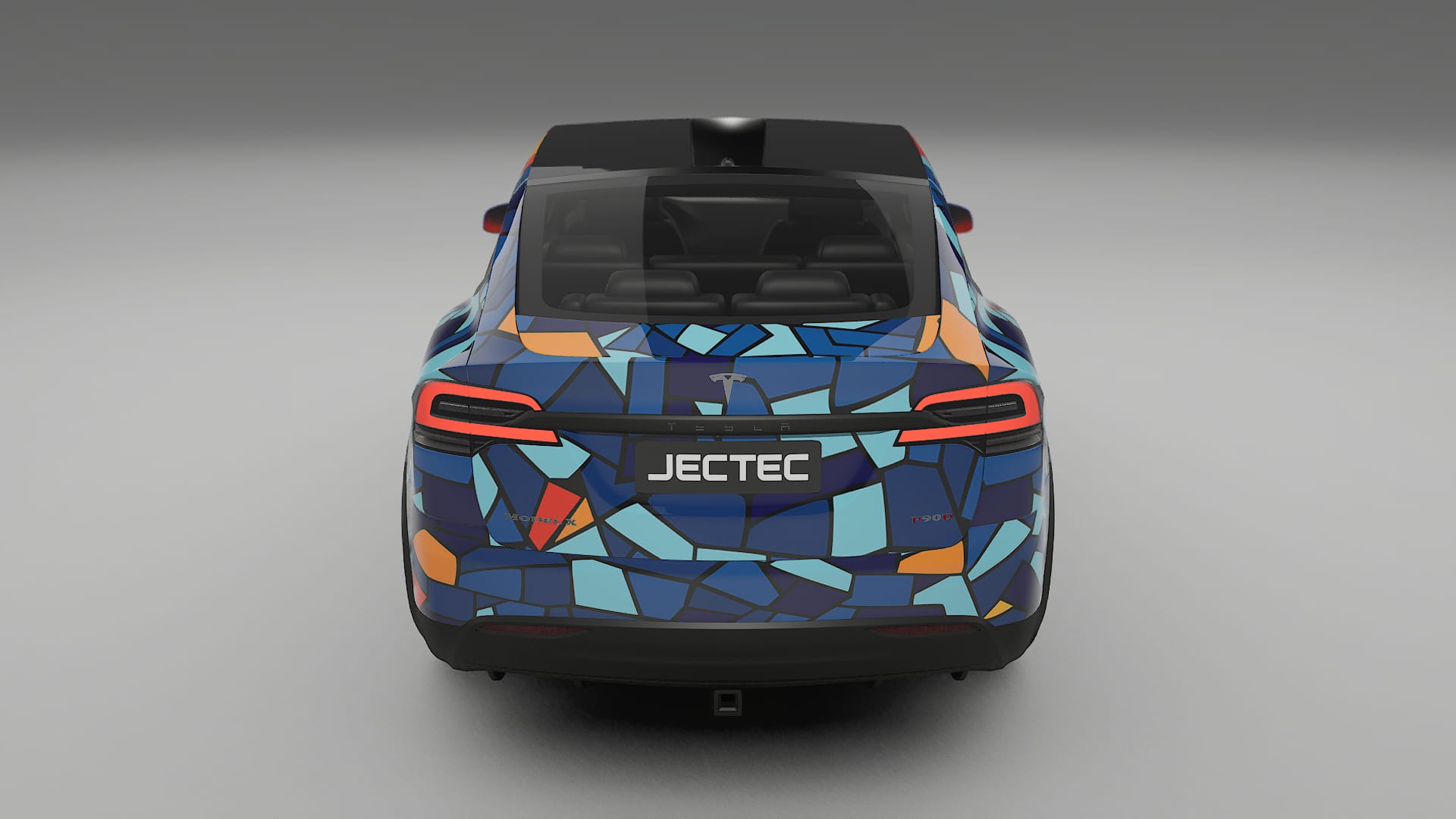 Tesla Model X BARCELONA – Designový Wrap PPF Fólie na auto - tisknutelný polyuretan