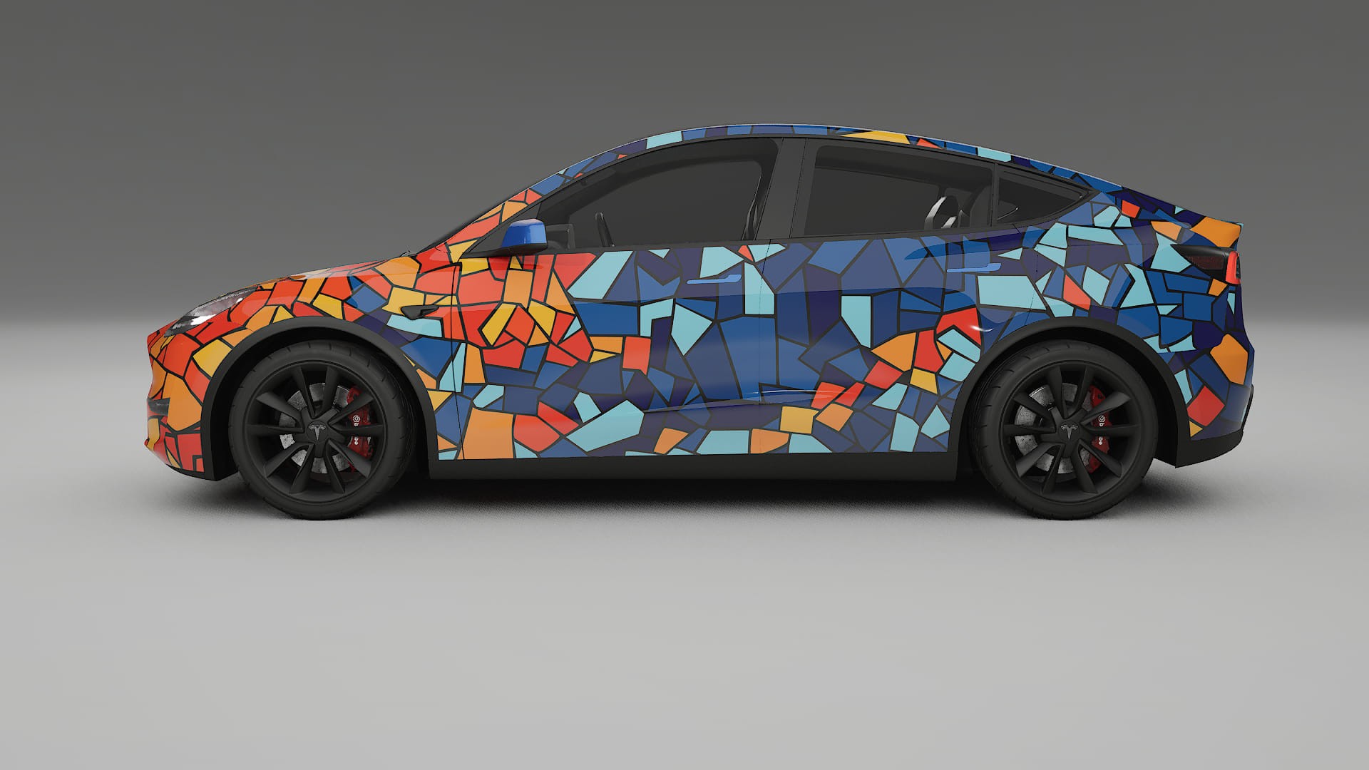 Tesla Model Y BARCELONA – Designový Wrap PPF Fólie na auto - tisknutelný polyuretan
