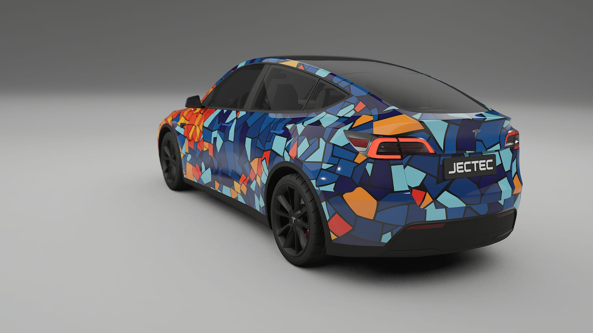 Tesla Model Y BARCELONA – Designový Wrap PPF Fólie na auto - tisknutelný polyuretan
