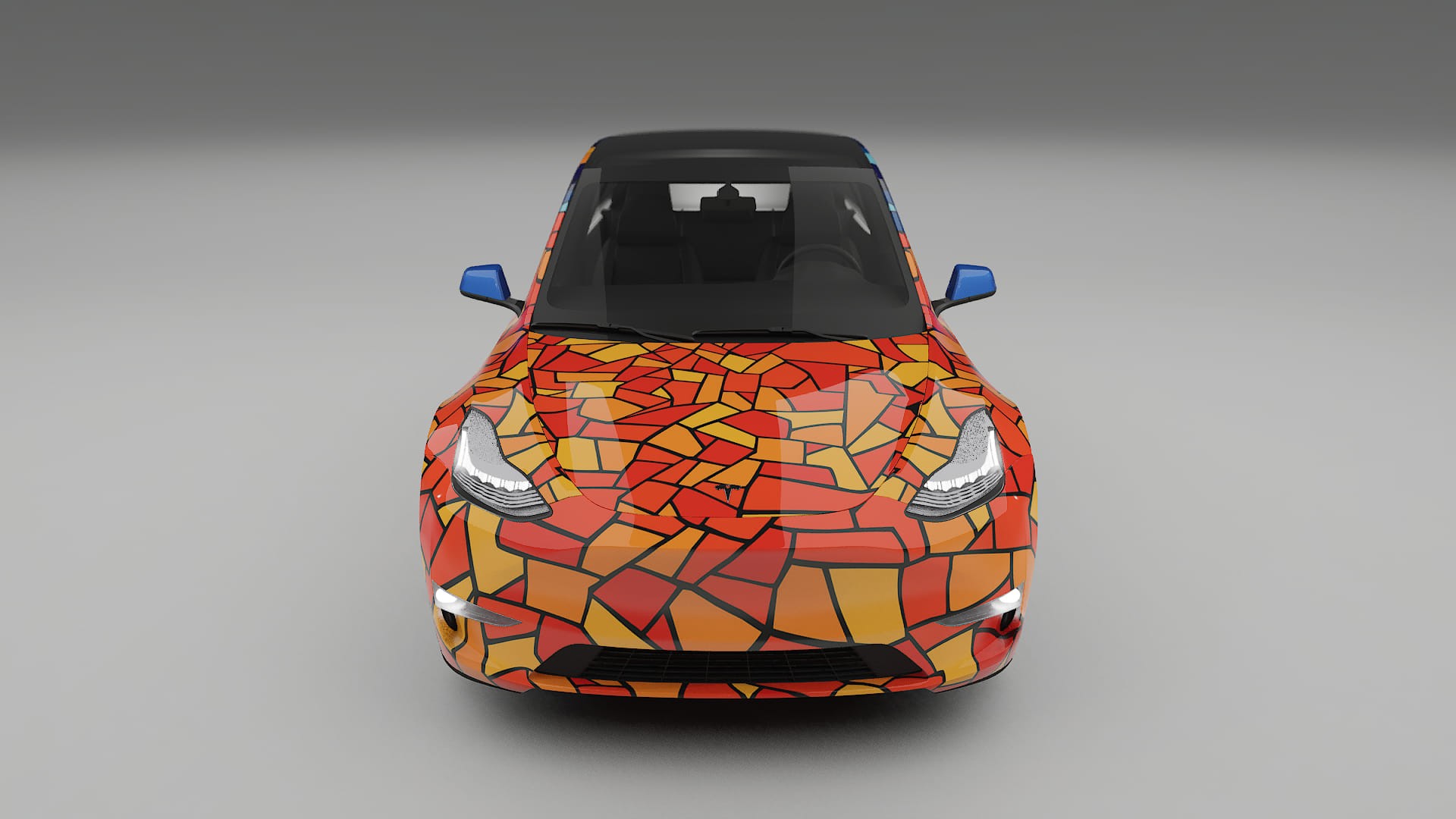 Tesla Model Y BARCELONA – Designový Wrap PPF Fólie na auto - tisknutelný polyuretan