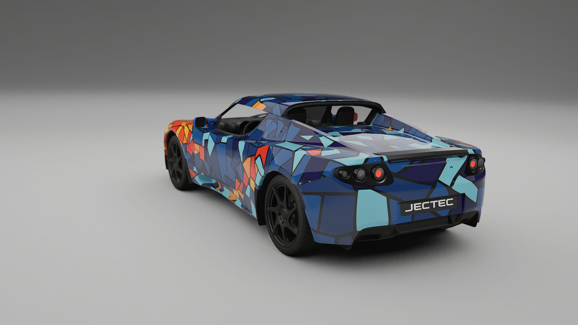 Tesla Roadster 2.5 BARCELONA – Designový Wrap PPF Fólie na auto - tisknutelný polyuretan