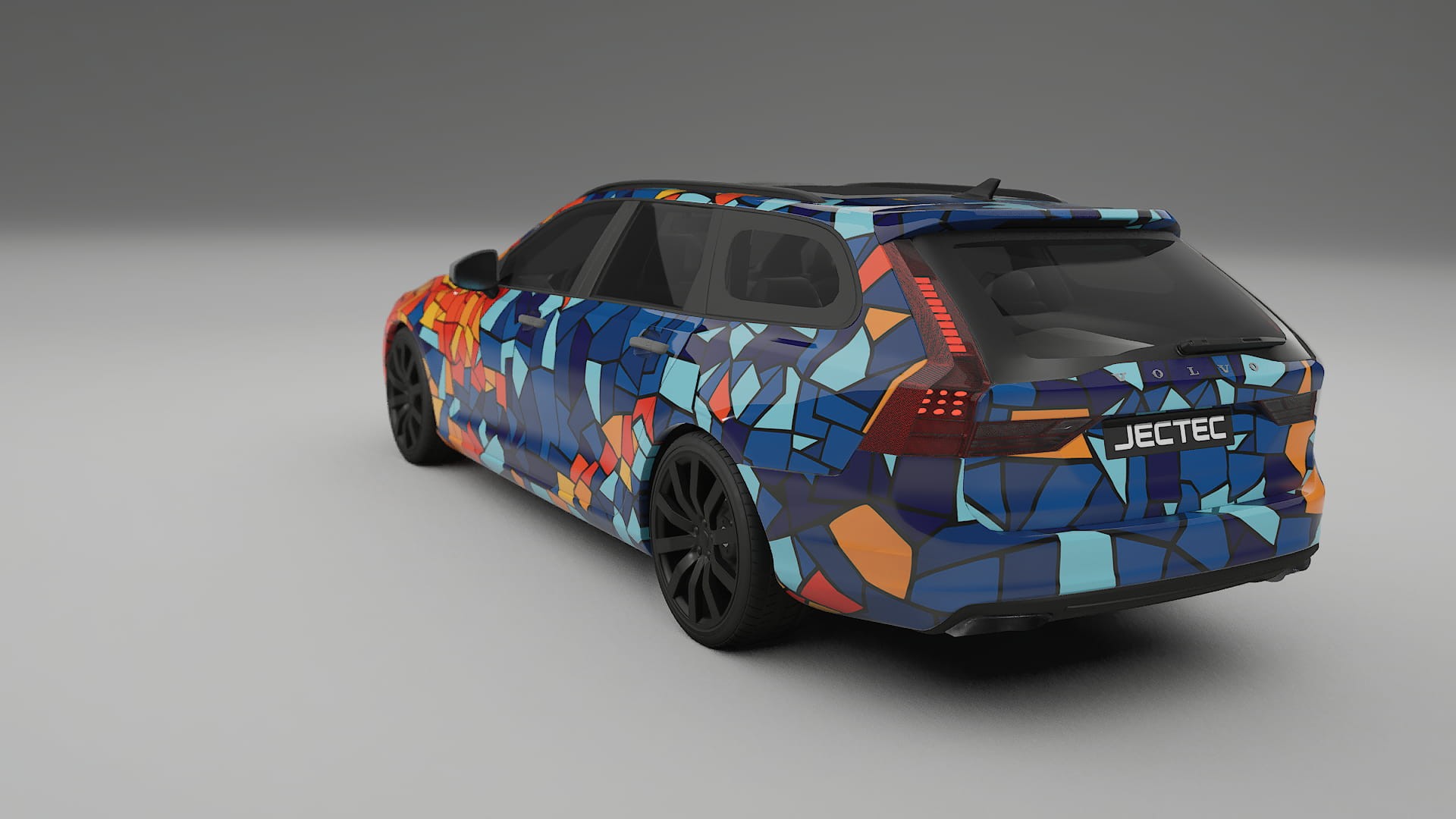 Volvo V90 P5 BARCELONA – Designový Wrap PPF Fólie na auto - tisknutelný polyuretan