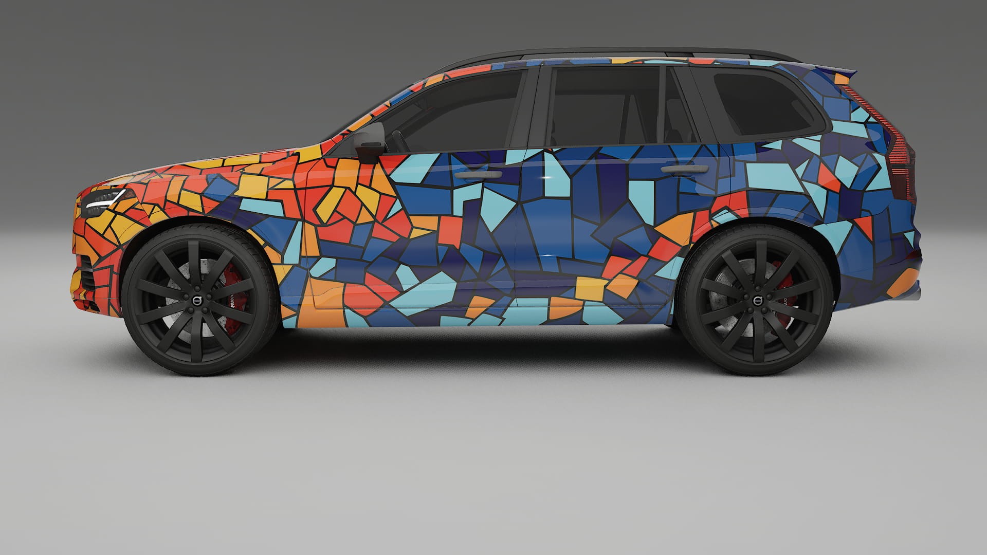 Volvo XC90 SPA BARCELONA – Designový Wrap PPF Fólie na auto - tisknutelný polyuretan