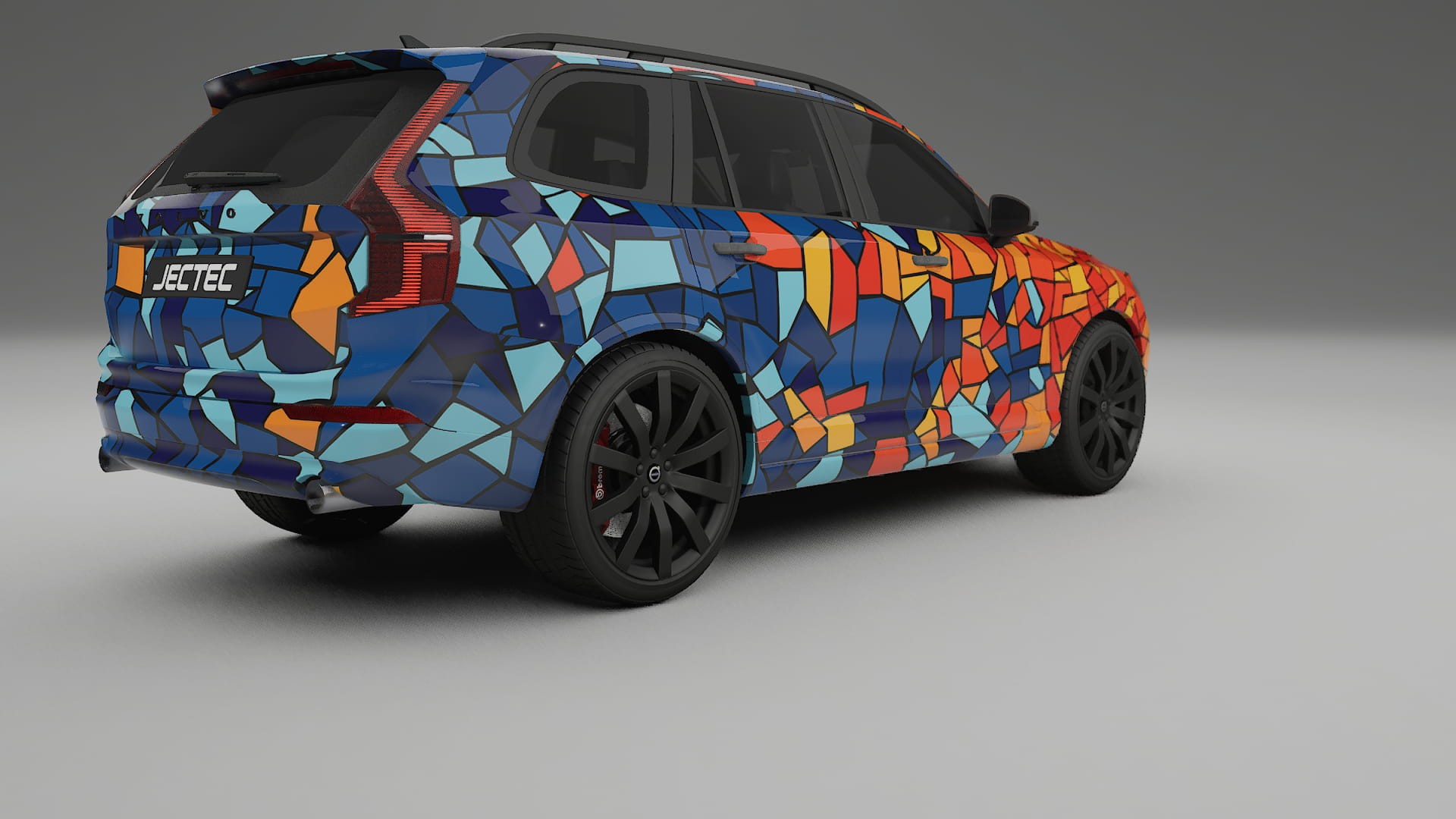 Volvo XC90 SPA BARCELONA – Designový Wrap PPF Fólie na auto - tisknutelný polyuretan
