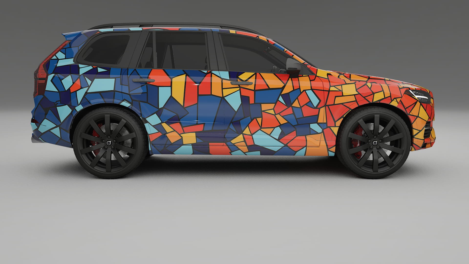 Volvo XC90 SPA BARCELONA – Designový Wrap PPF Fólie na auto - tisknutelný polyuretan