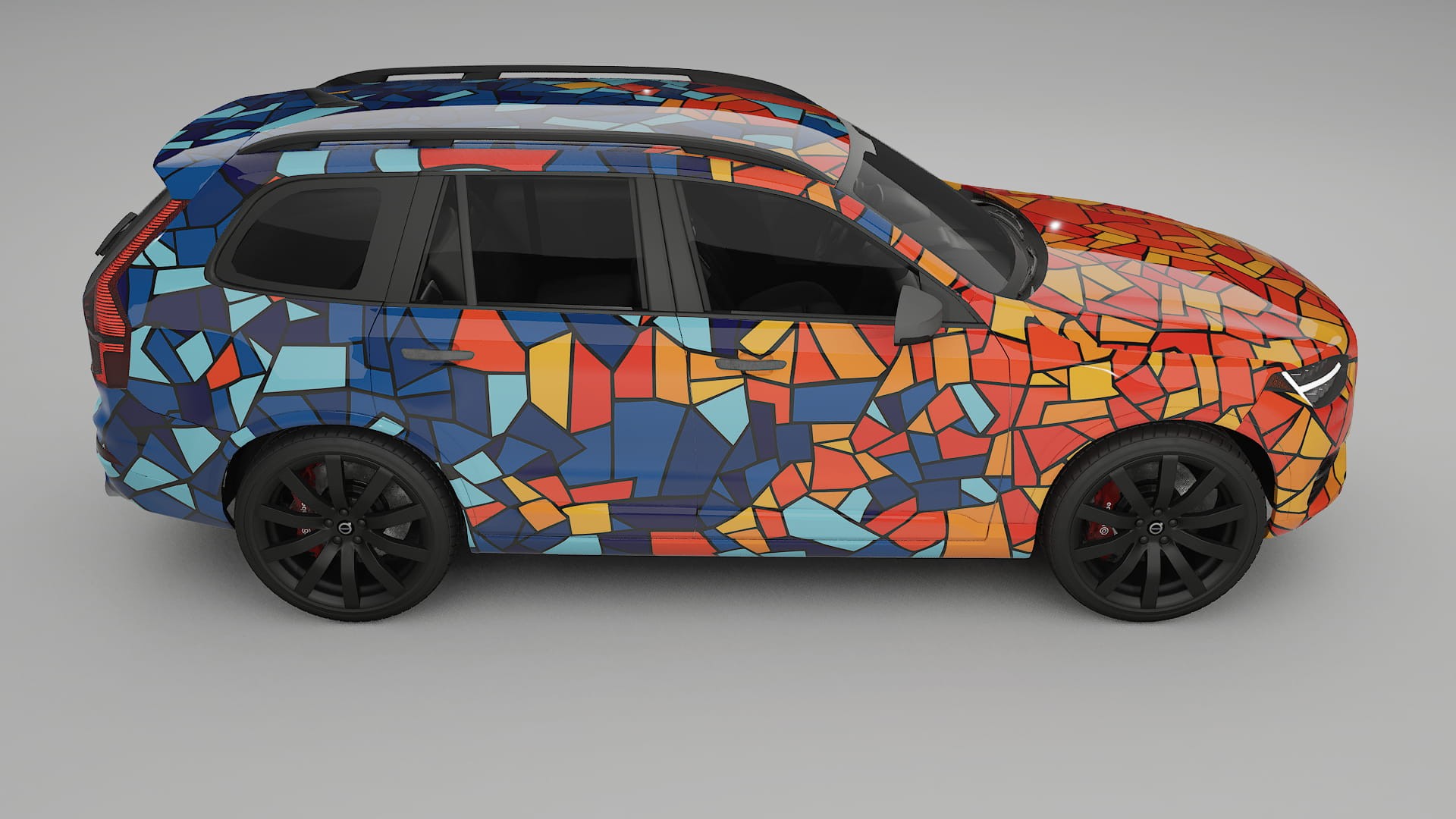 Volvo XC90 SPA BARCELONA – Designový Wrap PPF Fólie na auto - tisknutelný polyuretan