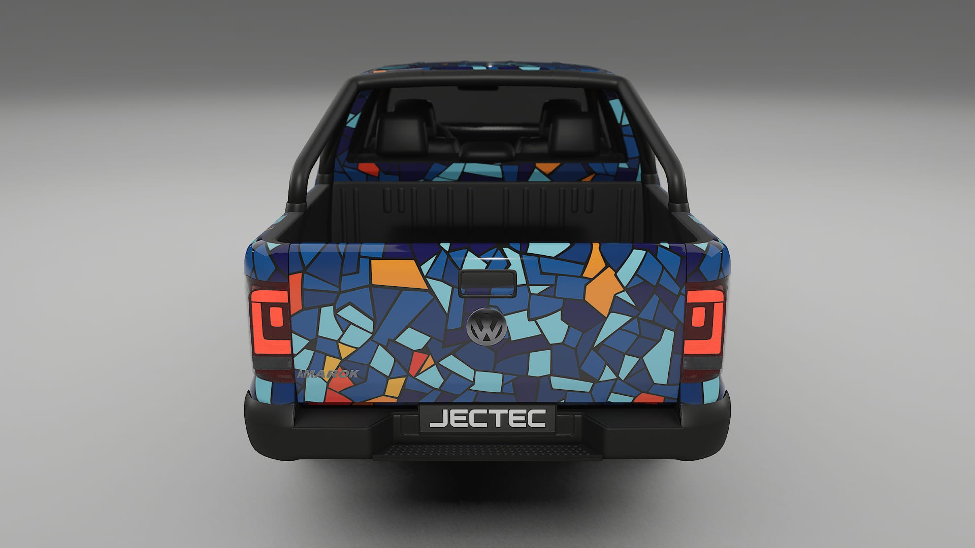 VW Amarok 2H BARCELONA – Designový Wrap PPF Fólie na auto - tisknutelný polyuretan