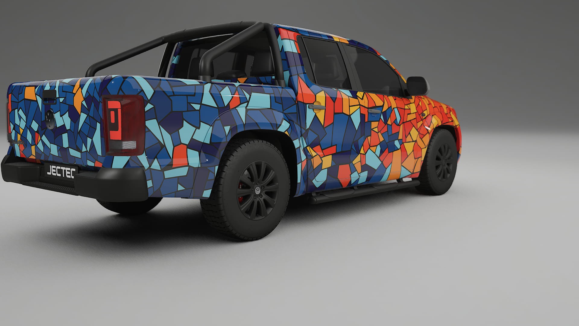 VW Amarok 2H BARCELONA – Designový Wrap PPF Fólie na auto - tisknutelný polyuretan