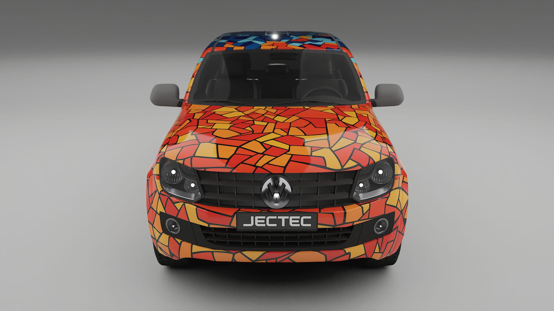 VW Amarok 2H BARCELONA – Designový Wrap PPF Fólie na auto - tisknutelný polyuretan
