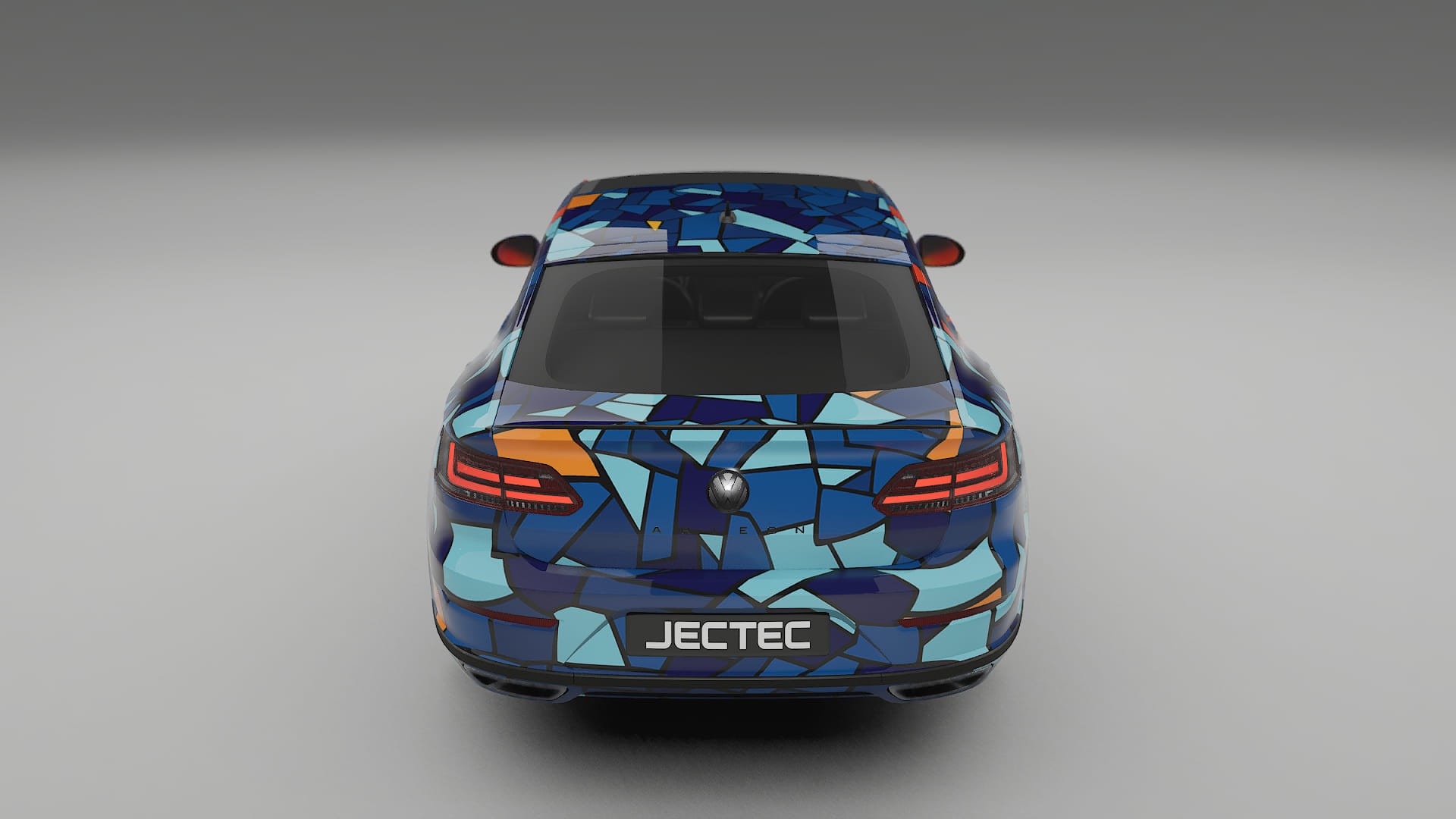 VW Arteon R 3H prefacelift BARCELONA – Designový Wrap PPF Fólie na auto - tisknutelný polyuretan