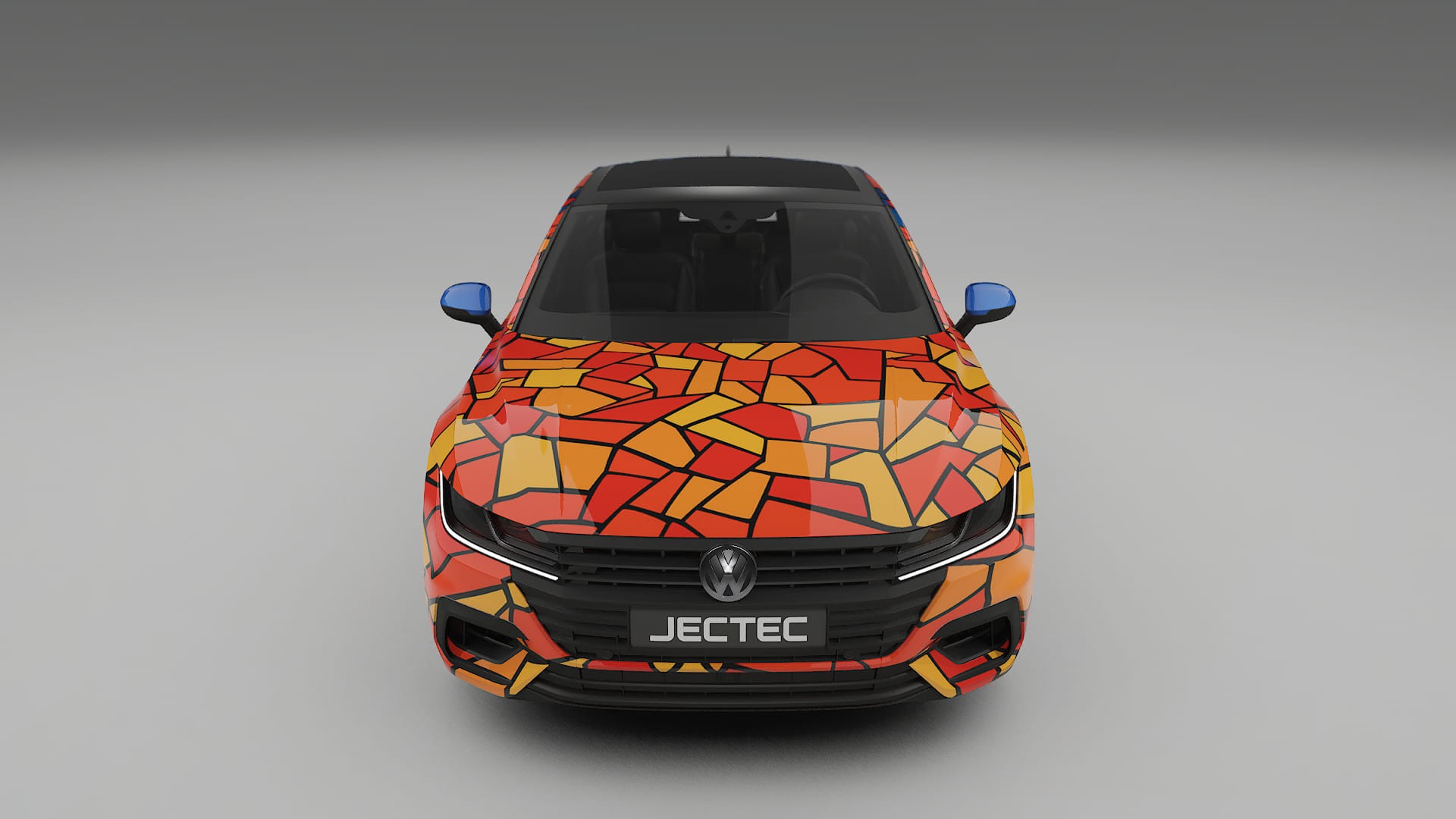 VW Arteon R 3H prefacelift BARCELONA – Designový Wrap PPF Fólie na auto - tisknutelný polyuretan