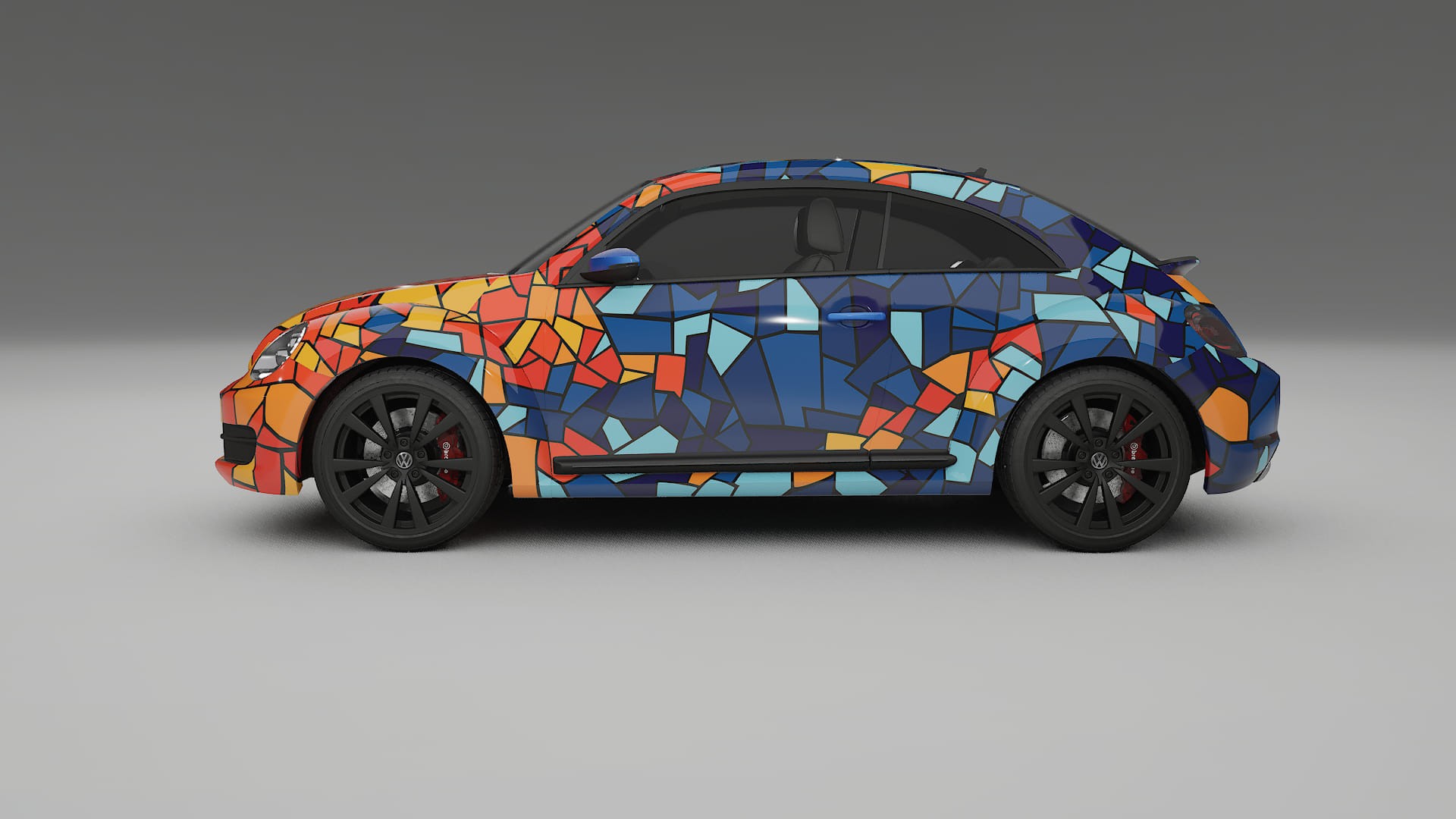 VW Beetle A5 prefacelift BARCELONA – Designový Wrap PPF Fólie na auto - tisknutelný polyuretan