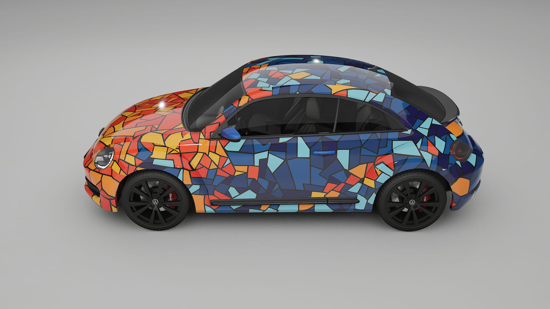 VW Beetle A5 prefacelift BARCELONA – Designový Wrap PPF Fólie na auto - tisknutelný polyuretan