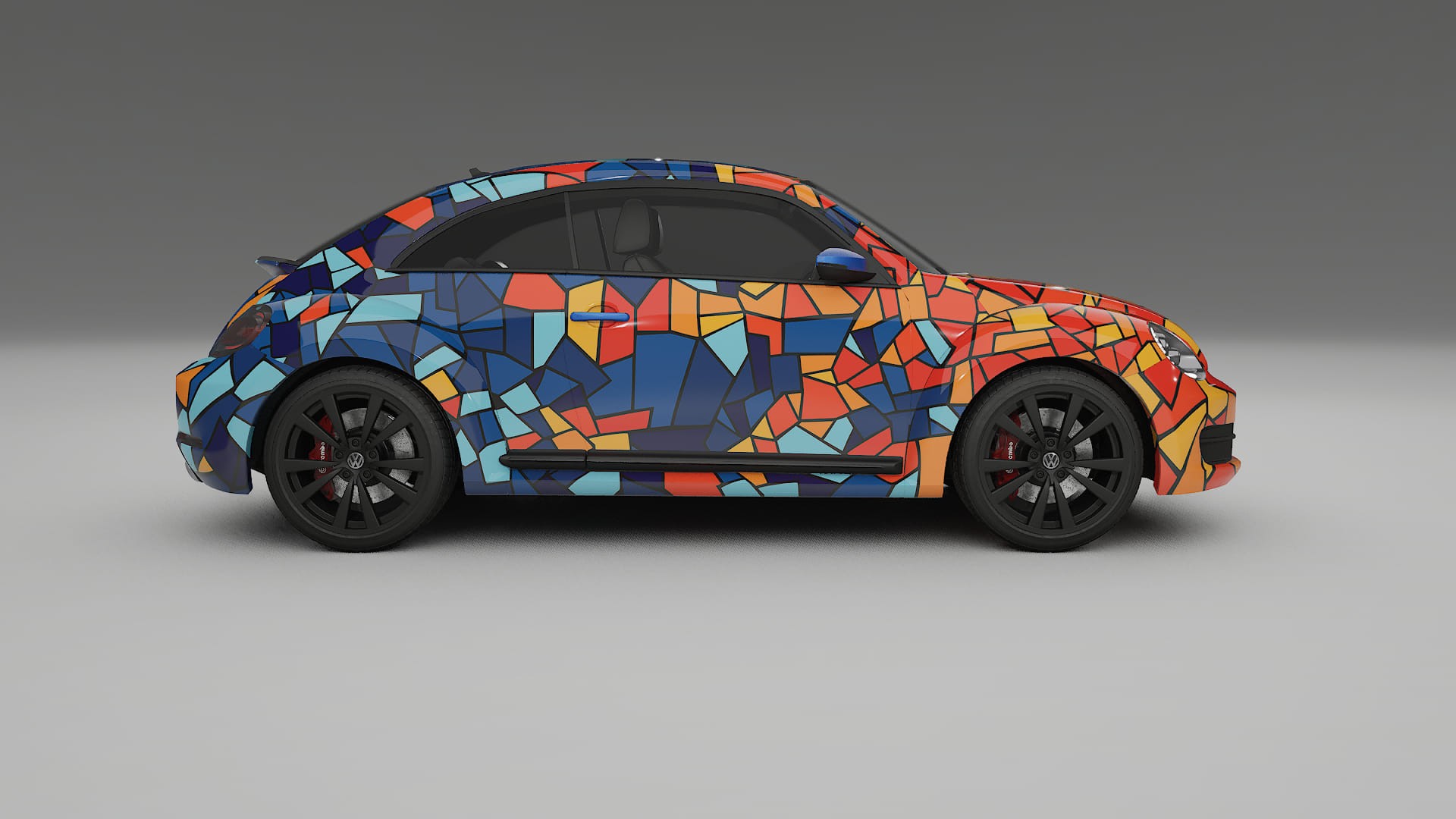 VW Beetle A5 prefacelift BARCELONA – Designový Wrap PPF Fólie na auto - tisknutelný polyuretan