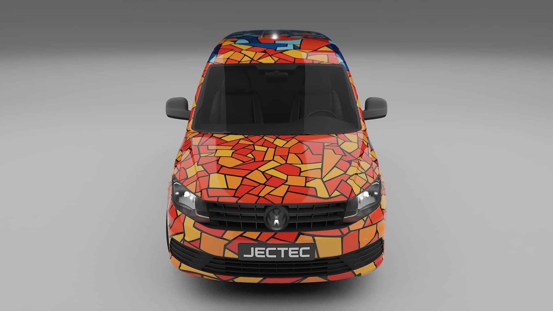 VW Caddy Maxi SB BARCELONA – Designový Wrap PPF Fólie na auto - tisknutelný polyuretan