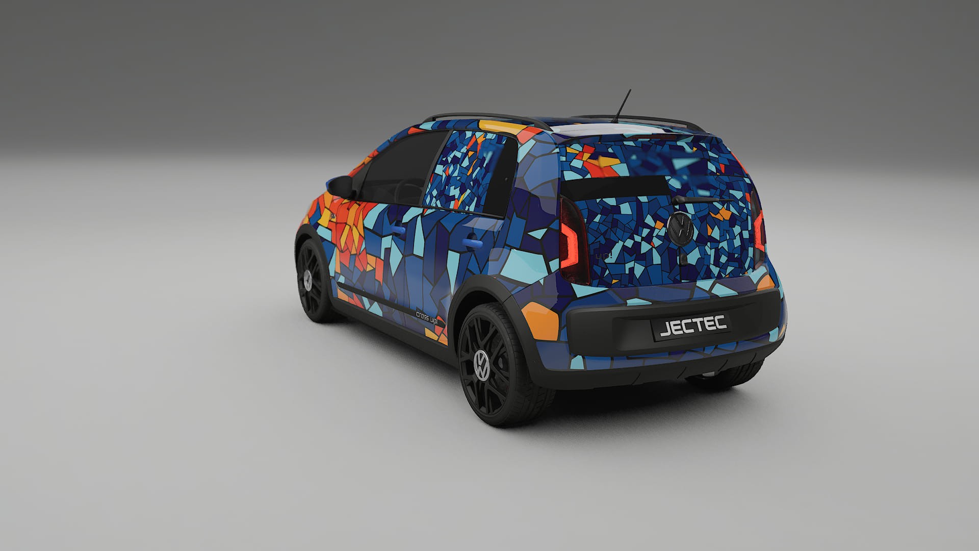 VW Cross Up BARCELONA – Designový Wrap PPF Fólie na auto - tisknutelný polyuretan