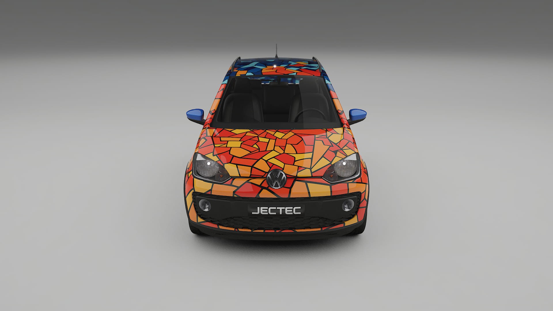 VW Cross Up BARCELONA – Designový Wrap PPF Fólie na auto - tisknutelný polyuretan