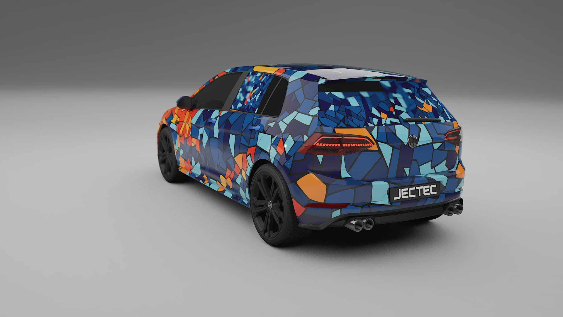 VW Golf Mk7 BARCELONA – Designový Wrap PPF Fólie na auto - tisknutelný polyuretan