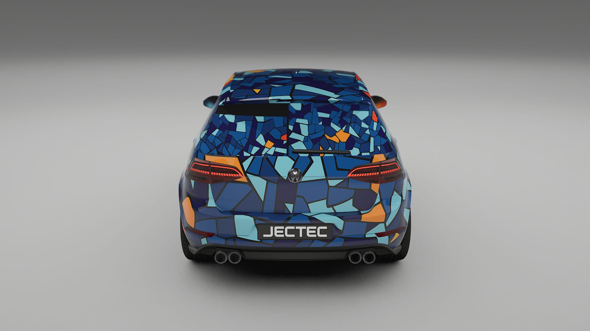 VW Golf Mk7 BARCELONA – Designový Wrap PPF Fólie na auto - tisknutelný polyuretan