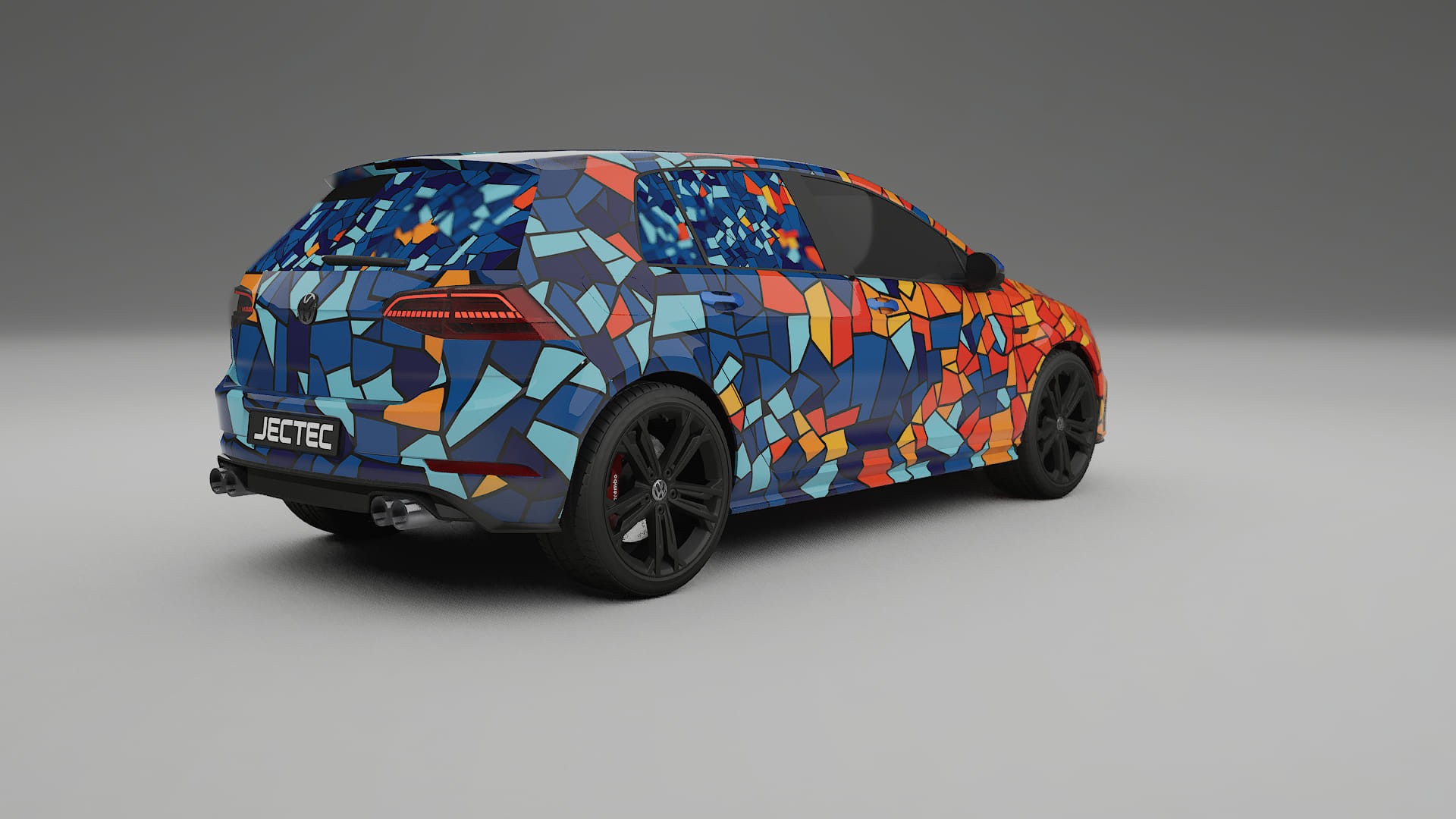 VW Golf Mk7 BARCELONA – Designový Wrap PPF Fólie na auto - tisknutelný polyuretan