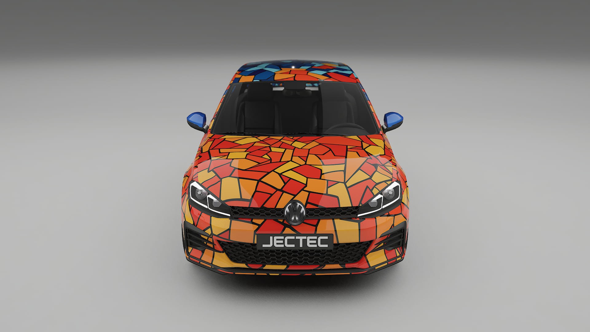 VW Golf Mk7 BARCELONA – Designový Wrap PPF Fólie na auto - tisknutelný polyuretan