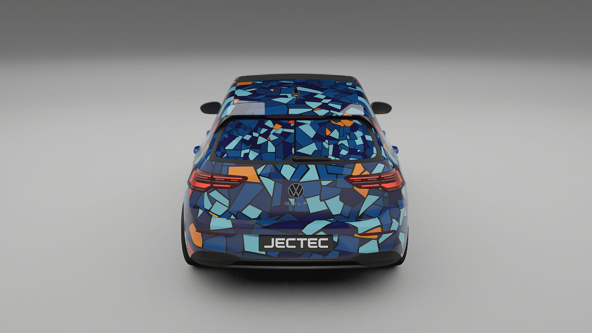 VW Golf Mk8 BARCELONA – Designový Wrap PPF Fólie na auto - tisknutelný polyuretan