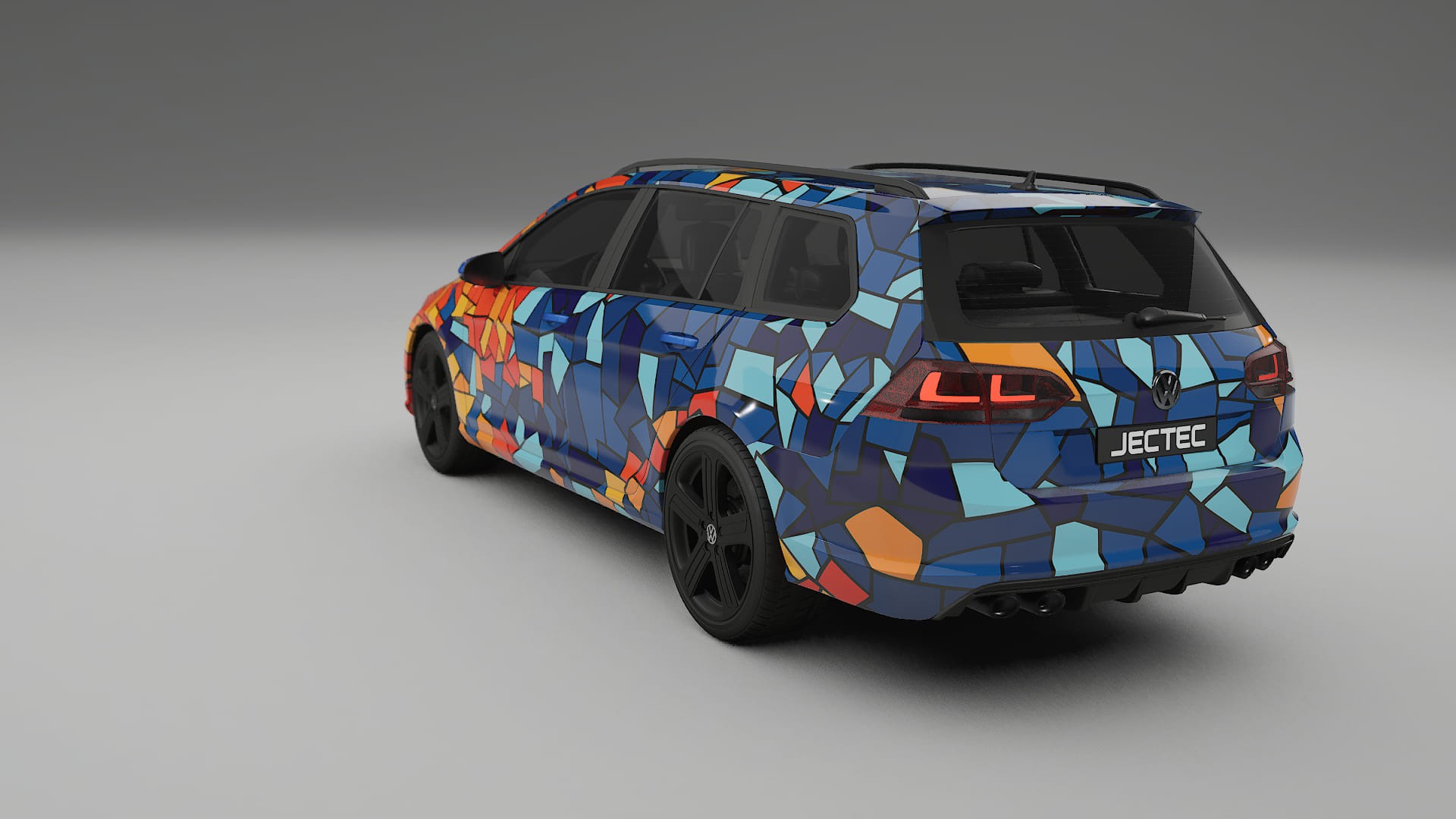 VW Golf Variant Mk7 BARCELONA – Designový Wrap PPF Fólie na auto - tisknutelný polyuretan