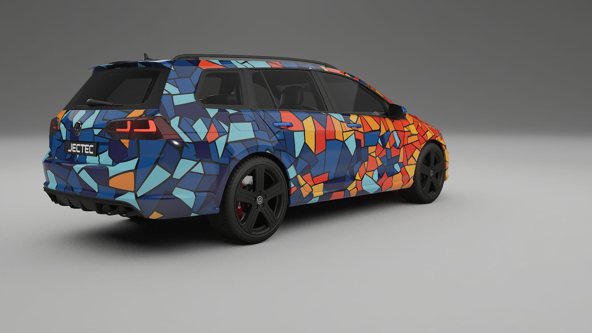 VW Golf Variant Mk7 BARCELONA – Designový Wrap PPF Fólie na auto - tisknutelný polyuretan